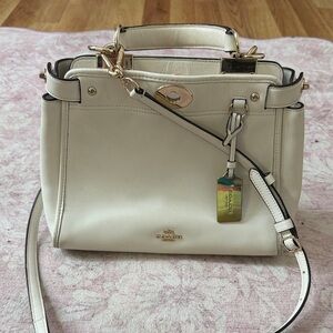 Coach white bag